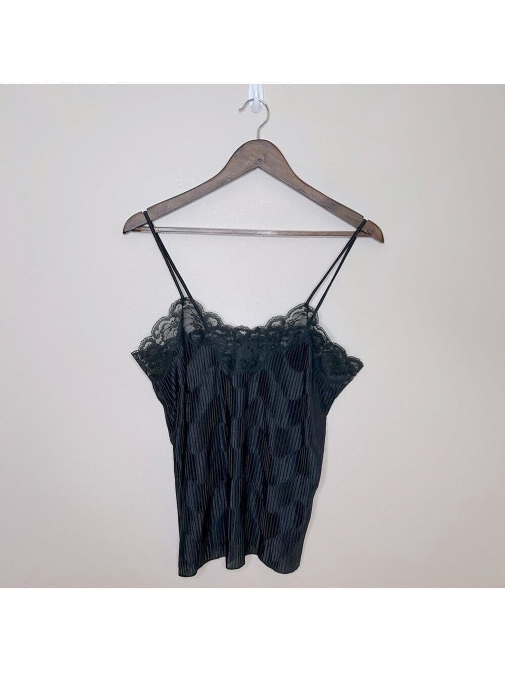 Linda Lingerie Black Large Style 3986 Vintage Camisole